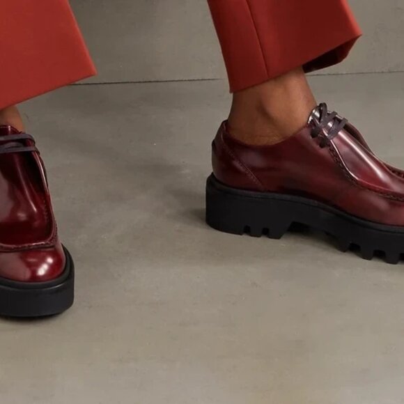 Dries Van Noten NEW! US sz. 6 - 8.75" insole Leather Platform Derby Loafer - Picture 5 of 9